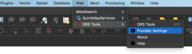 ors tools plugin provider menu